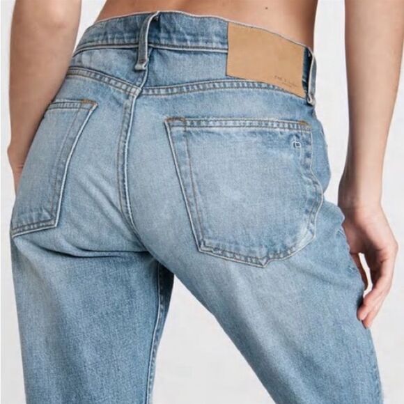 Rag and Bone Rosa Mid-Rise Boyfriend Jeans In Jones - Picture 4 of 9